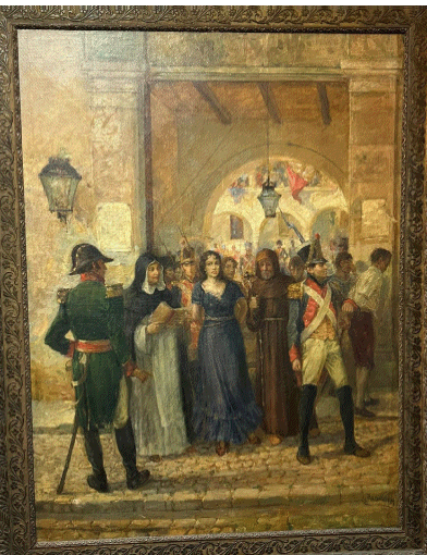 Salida de Policarpa Salavarrieta hacia el patíbulo